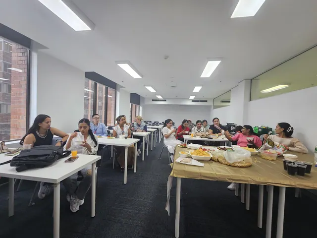 SMIC community members at an end of term celebration — photo 1