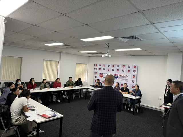 Students and staff at a SMIC orientation session — photo 14