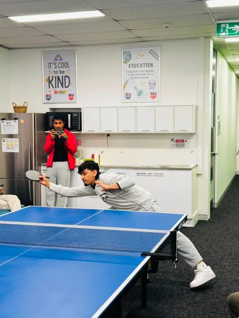 Students taking part in the SMIC table tennis competition — photo 3