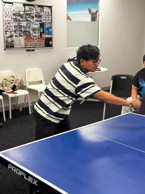 Students taking part in the SMIC table tennis competition — photo 6