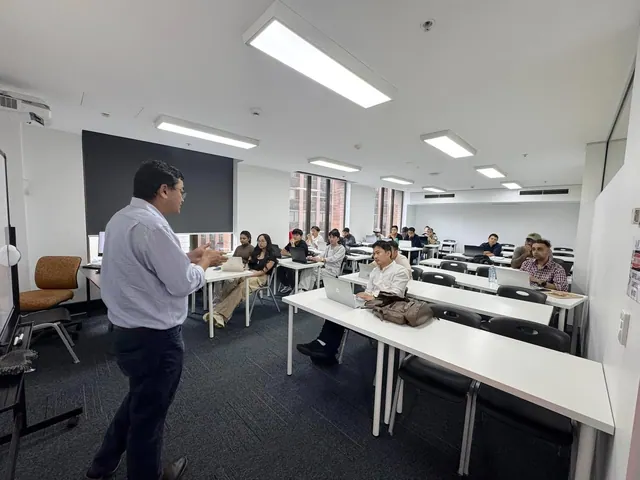 Students attending a special lecture session at SMIC — photo 2