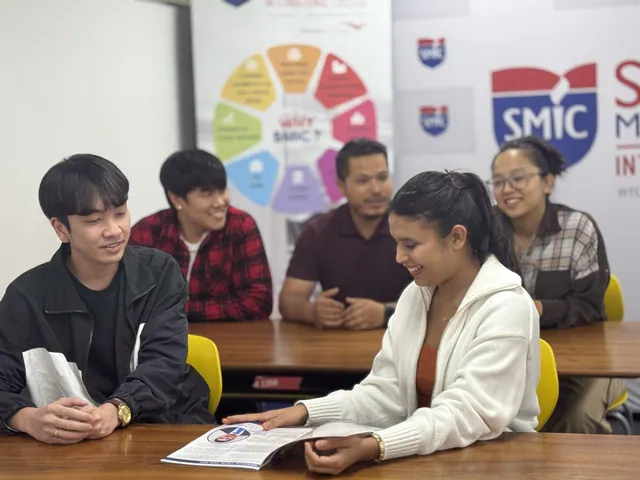 SMIC students and staff posing for a group photo — photo 1