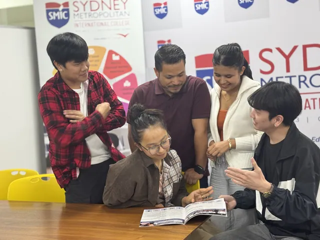 SMIC students and staff posing for a group photo — photo 25