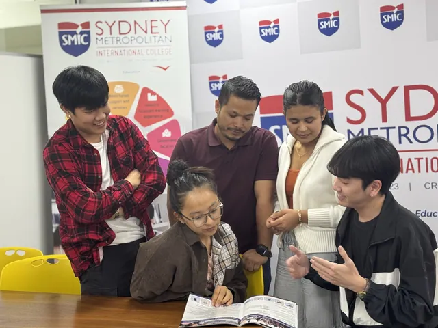 SMIC students and staff posing for a group photo — photo 26
