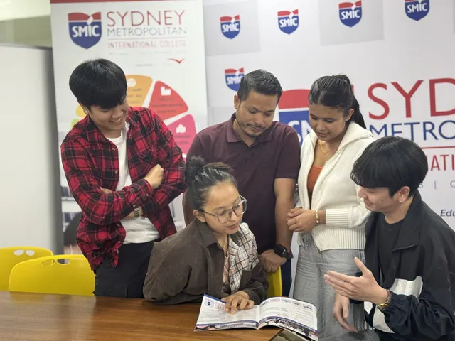 SMIC students and staff posing for a group photo — photo 27