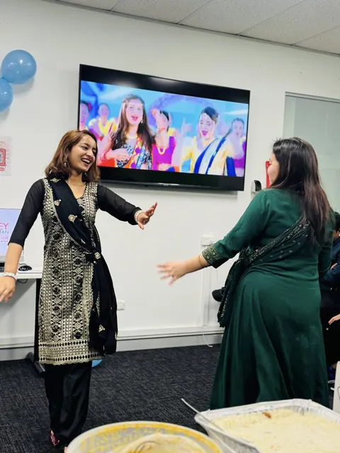 The SMIC community taking part in the Teej celebration — photo 5