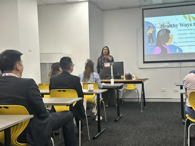 Students attending a World Mental Health Day session at SMIC — photo 1